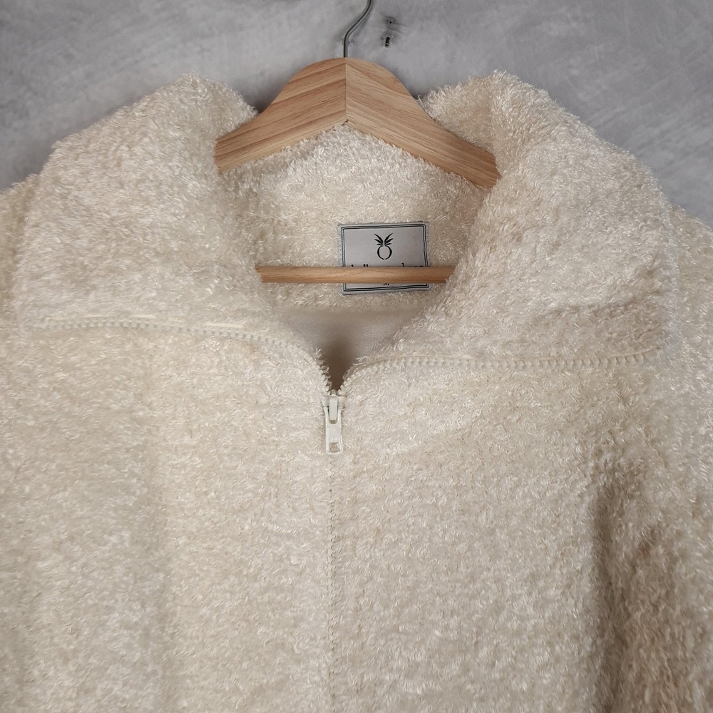 Dudley Stephens Jacket Womens Medium White Fleece Full Zip Lined USA Coat - Picture 3 of 16